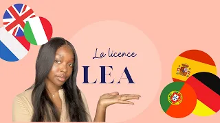 LA LICENCE LEA  (Langues étrangères appliquées) 📚