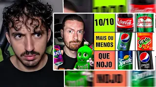 Provando TODOS os REFRIGERANTES BRASILEIROS - Andrezitos | Leozin React