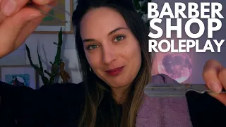 ASMR | 💈 Barbershop roleplay ✂️ | Haircut | Shaving | Eyebrows plucking (Soft spoken)