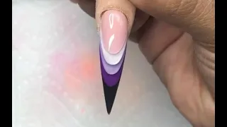 3d French nail design