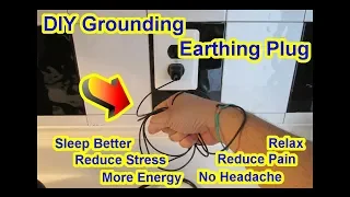 DIY Grounding Earthing Plug - Sleep Better More Energy Relax Reduce EMF Pain Stress Headache 5G