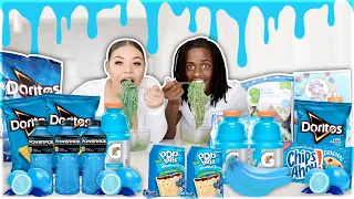 We Only Ate BLUE FOOD For 24 HOURS!! (IMPOSSIBLE CHALLENGE)