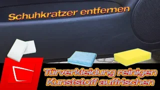 Was hilft wirklich bei Schuhstriemen? Türinnenverkleidung Kunststoff reinigen und auffrischen