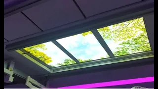 Barrisol stretch ceiling with RGB backlit
