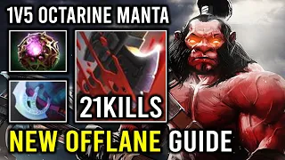 NEW Pro Offlane Axe Guide 1v5 Spin to Win Manta Style + Octarine Core Build Dota 2