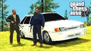 ЖИЗНЬ В РОССИИ GTA 4 - ДРУГА ПОХИТИЛИ! ЕДУ ЕГО СПАСАТЬ НА ВАЗ 2114! ⚡ГАРВИН