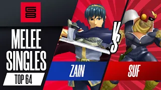 Zain vs Suf - Top 64 Melee Singles - G8 | Marth vs Falcon