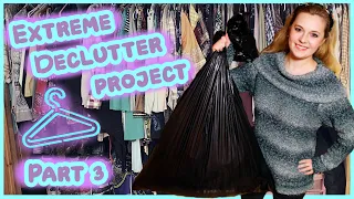 CLEANING OUT CLOTHING CLOSET: EXTREME NEW YEAR DECLUTTER  (PART 3) Closet Clean Out Before & After