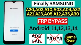 Finally Samsung A20,A02,A10,A03,A04,A32,A21,A23,A05,A12,A35,A30 Frp Bypass | Remove Frp Lock | No Pc