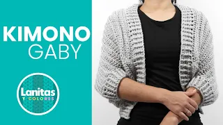 Kimono | Crochet sweater for women very easy Step by step! | Lanitas and Colors