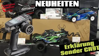 Neuheiten Absima - Präsentation 9-Kanal Sender CR9T und Fahrzeuge - Faszination Modellbau 2023