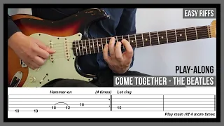 Easy Guitar Riffs - Come Together (TAB) - The Beatles