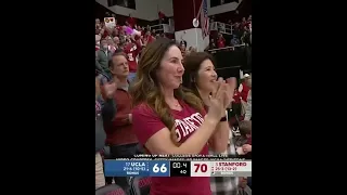 Steph Curry was hyped for Cameron Brink's block to seal the dub for Stanford 👏 #shorts