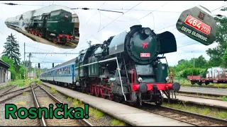 Ex 10881 s parní lokomotivou 464 Rosnička!