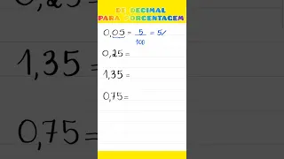 💥 De DECIMAL para PORCENTAGEM