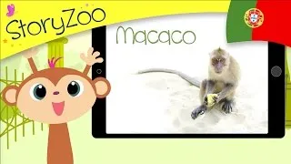 Zoo animals • Childrens First Words • Portuguese