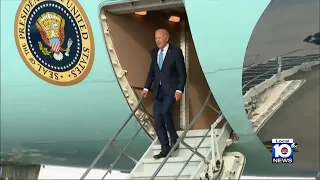 President Joe Biden makes campaign stops in South Florida