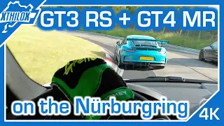 Close but not close enough 🤷🏽‍♂️ PORSCHE 718 GT4 MR + GT3 RS on NÜRBURGRING NORDSCHLEIFE BTG 4K