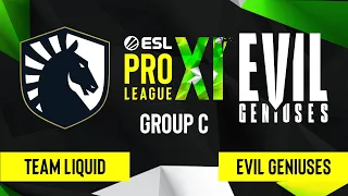 CS:GO - Evil Geniuses vs. Team Liquid [Nuke] Map 2 - ESL Pro League Season 11 - Group C