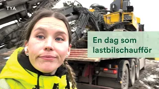 En dag på jobbet med lastbilschauffören Moa