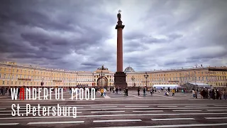 A walk from Tavrichesky Garden to Palace Square | St. Petersburg | [4K]