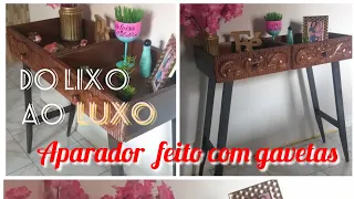 Diy- Aparador feito com gavetas