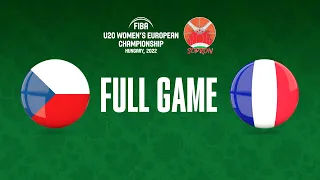 Czech Republic v France | Full Basketball Game | FIBA U20 Women's European Championship 2022