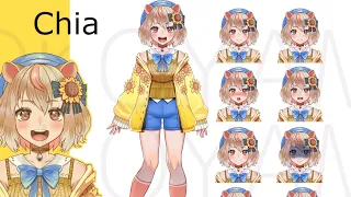 Vtuber Model Showcase: Chia @chiavtuber