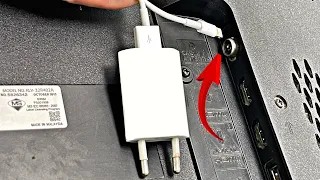 Insert the Charger into your TV -  and Unlock TV Channels From Around The World!