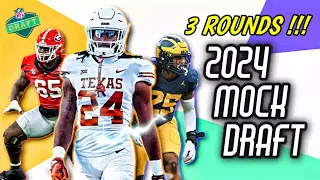 3 ROUND 2024 NFL Mock Draft WITH TRADES | 2024 NFL Mock Draft