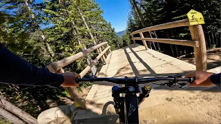 RIDING MY FAVOURITE DOWNHILL JUMP TRAILS AT WHISTLER BIKE PARK!!