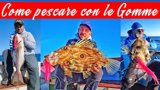 Come pescare con le gomme in verticale  tutorial tecnico e pescata con JLC e Stefano Adami