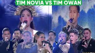 TIM OWAN VS TEAM NOVIA !!! Senandung rembulan dan rembulan malam