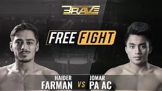 FREE MMA Fight | Haider Farman vs Jomar Paac | BRAVE CF 2