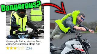 Testing Amazons stupidest Motorcycle Accessories (#1 is life saving)