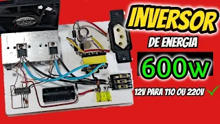 Inversor de energia 600W caseiro parte 1