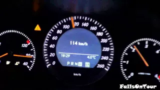 Mercedes-Benz C 220 CDI (W204) 0-100 km/h Acceleration/Beschleunigung on Highway/Autobahn