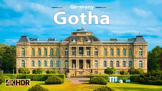 Gotha, Germany 🇩🇪 Walking Tour, 2023 ☀️ 4K HDR | Exploring the Beautiful German Town