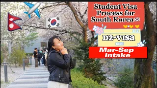 How to come South Korea🇰🇷 in student visa from Nepal✈️ D2-D4 Visa #MissRai🌸