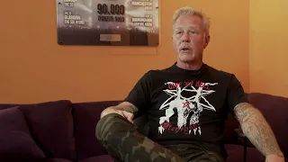 James Hetfield talks about the experience of playing on stage in front of 80.000 people