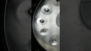 Fine shaping a handpan note.