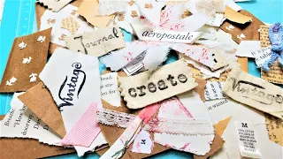 CREATIVE CLUSTERS While Cleaning Up Scraps! Easy Junk Journal Embellishment Tutorial! Paper Outpost!