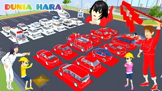 Yuta Merah 🚩VS Mio Putih 🏳️kumpul mobil Helikopter sesuai Warna Baby Celine Panik | Sakura School