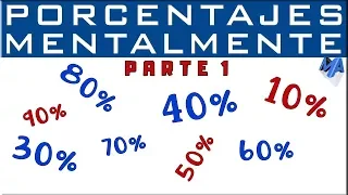 Cómo calcular el porcentaje sin calculadora! | Parte 1