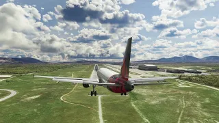 Windy landing at Athens airport | LGAV | Fenix A320