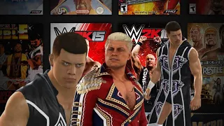 CODY RHODES | FINISHER CROSS RHODES WWE VIDEOGAMES EVOLUTION (08-23) #wewantcody #wwe #cmpunk