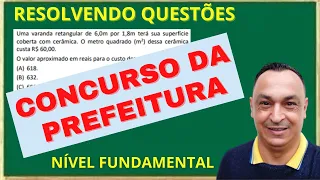 QUESTÕES NÍVEL FUNDAMENTAL PASSO A PASSO. Como resolver a prova de matemática. Prof. Dê Ribeiro.