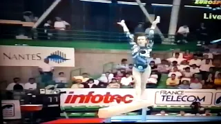 Svetlana Boginskaya on BB exercise -1992 Europeans (AA)