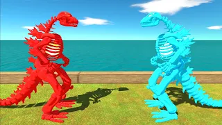 Ice Godzilla Skeleton vs Fire Godzilla Skeleton Death Run - ARBS