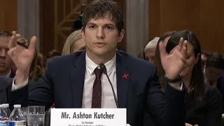 Ashton Kutcher's emotional testimony at hearing on ending modern slavery